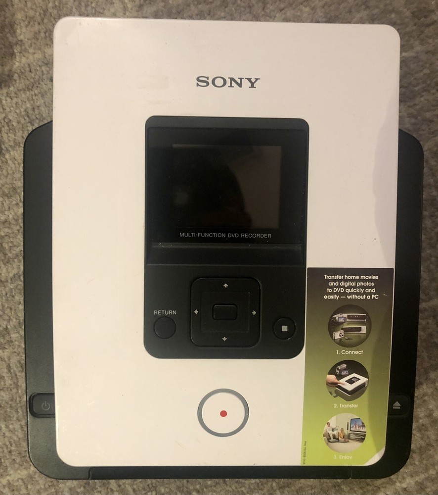 Sony VDR-MC5 Multi-Function DVD Recorder W/power And AV Cables Tested. White