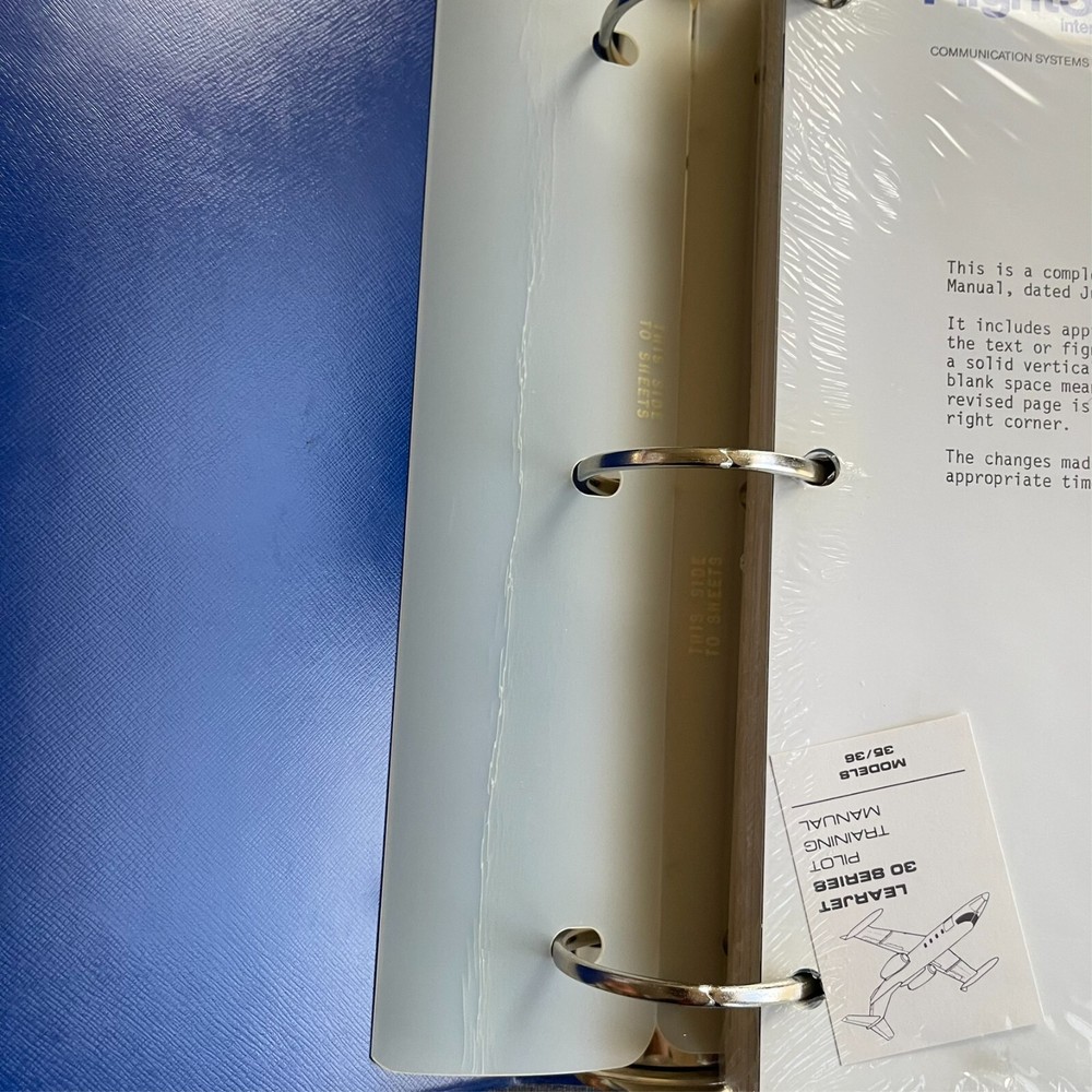 Flight Safety International Cheyenne Pilot Initial Training Syllabus 1990