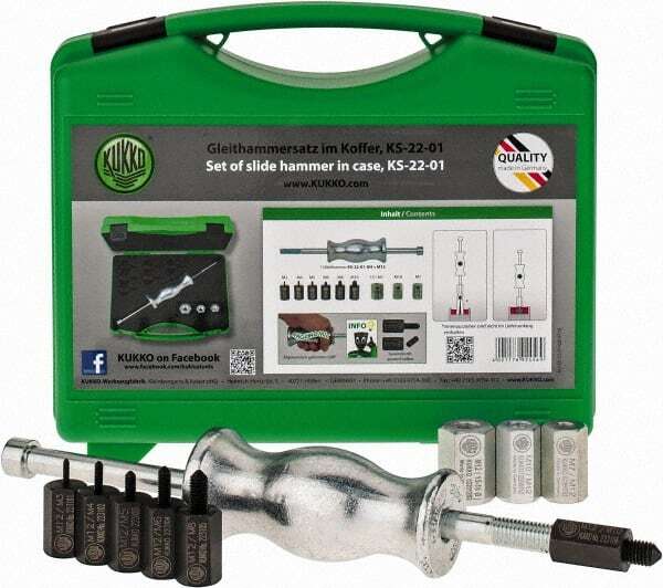 KUKKO KS-22-01 Extractor Slide Hammer Set with Adaptors (With Case)