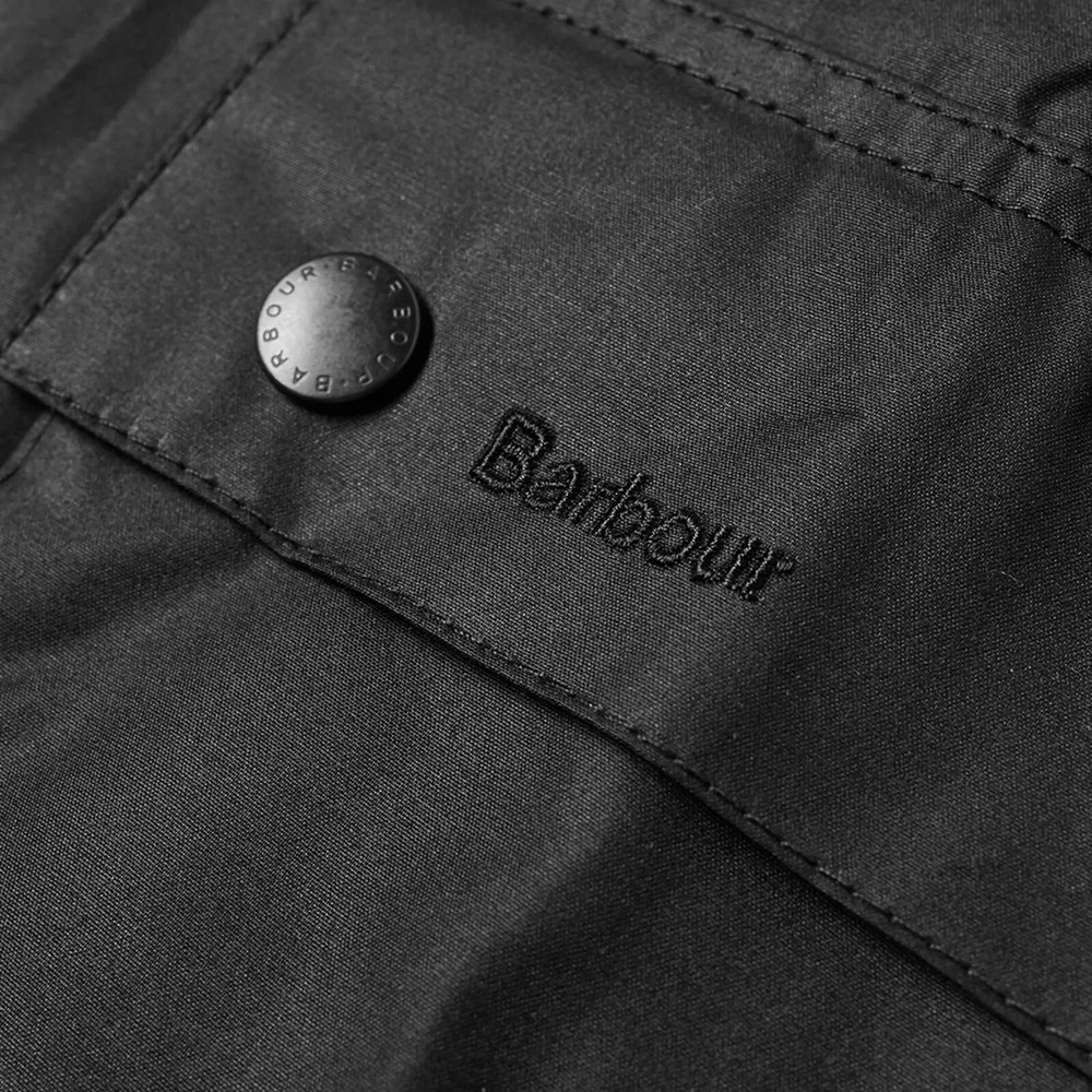 Barbour Ashby Wax Jacket in Black