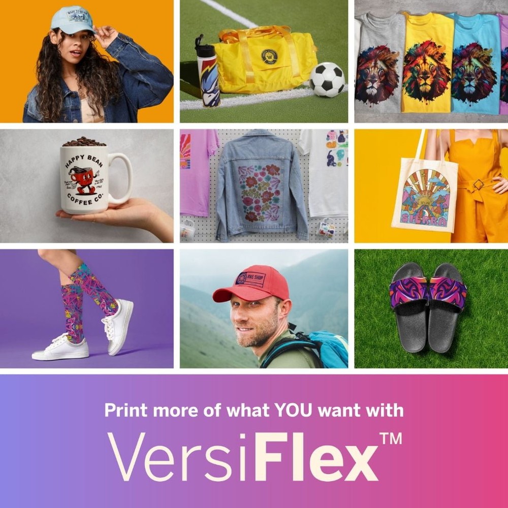 SG500 Versiflex Sublimation Printer Bundle with 4 Versiflex Inks and 100 Shee...
