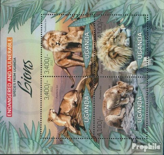 uganda 2979-2982 Sheetlet (complete issue) unmounted mint / never hinged 2012 Fl