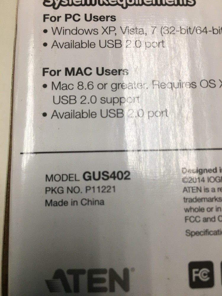 IOGEAR GUS402 USB 2.0 Peripheral Sharing Switch NEW
