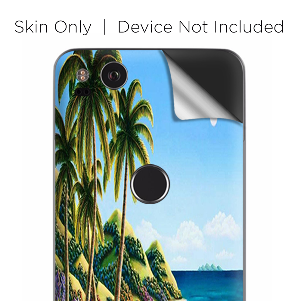 Google Pixel 2 Skins Decal Wrap Beach Water Palm Trees