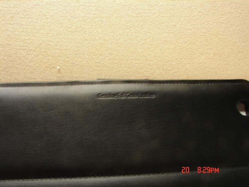 *Brookstone "Genuine Full Grain Leather" iPad Stand With Sleeve