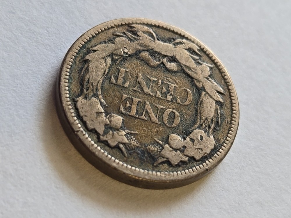 1858 Flying Eagle Cent- Large Letters, VG Details #1154