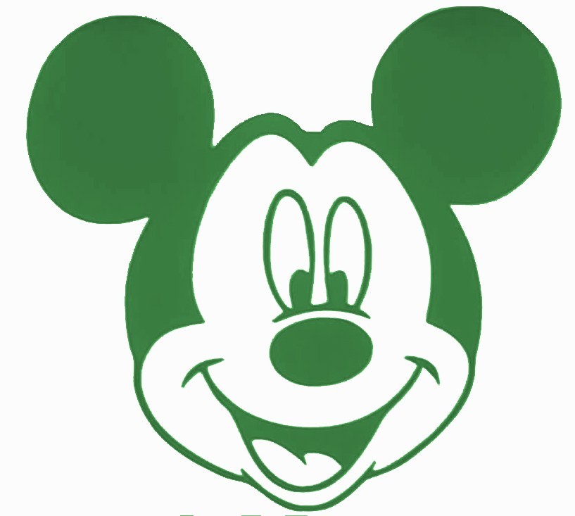 mickey mouse 5" car window/LAPTOP STICKER