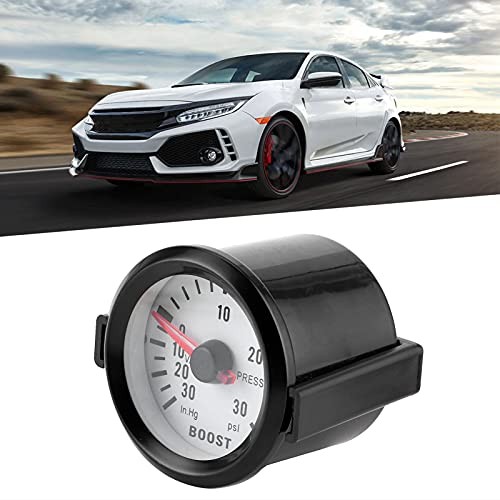 Boost Turbo Gauge, Universal Boost Pointer Gauge Vacuum Pressure Meter 0 to