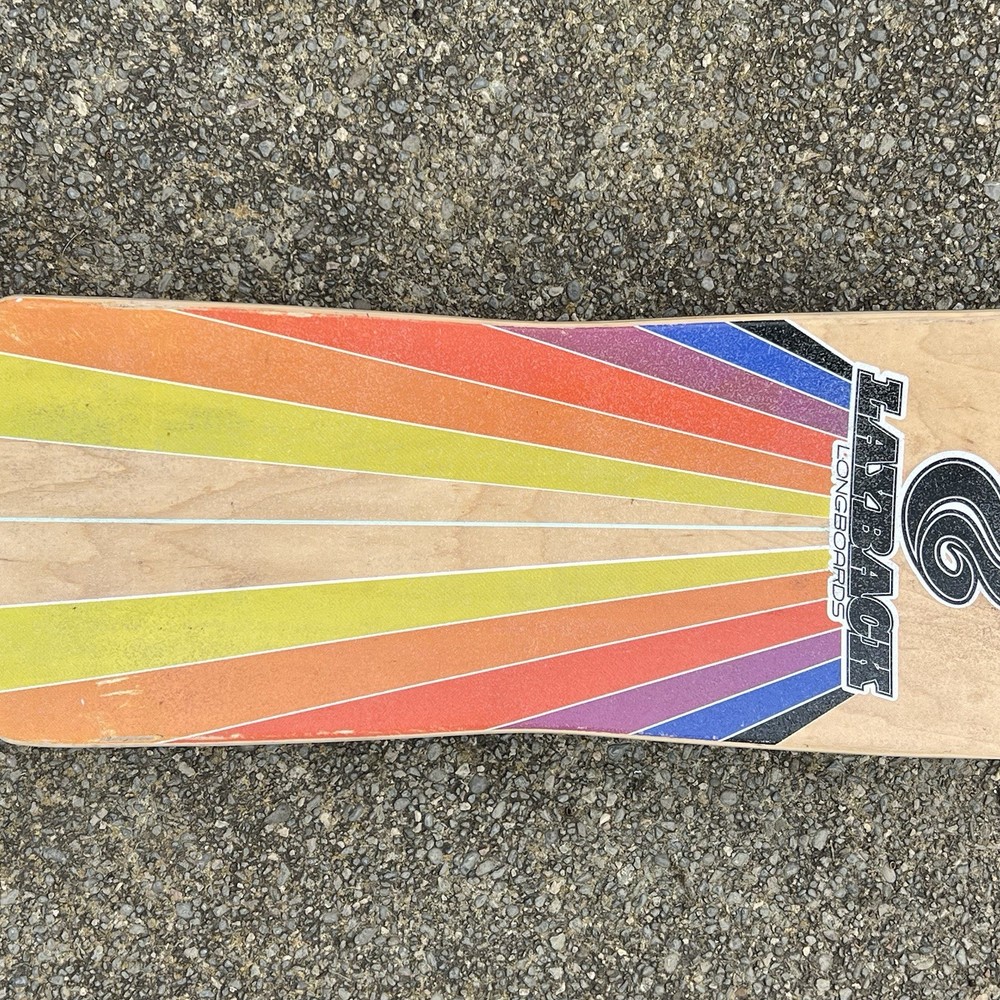 Layback Sunstripe White 40" Drop Thru Longboard Skateboard Complete