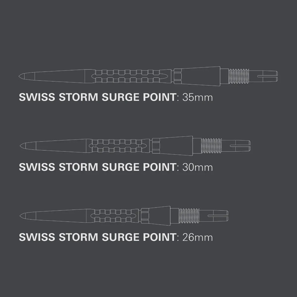 Target Swiss Storm Surge Point - Silver 35mm