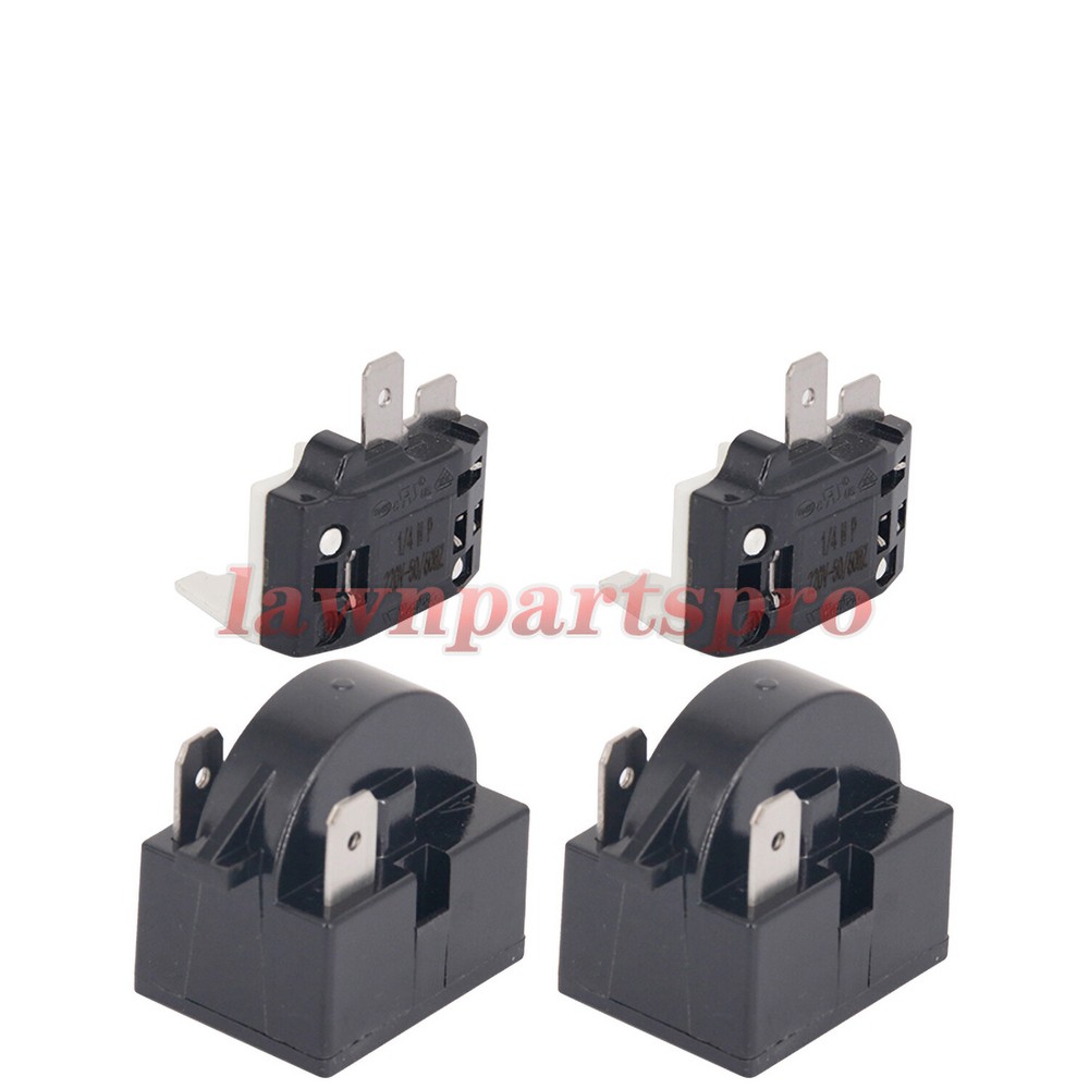 4x Refrigerator PTC Starter Relay Replace 2 Pins Compressor Overload Protector