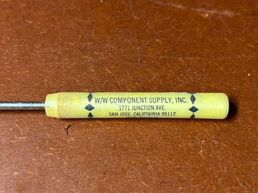 Ready Tool Advertising Screwdriver W/W Component Supply San Jose