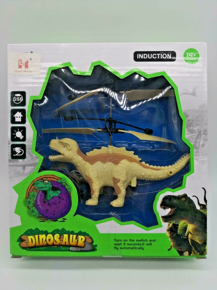 Flying Dinosaur Helicopter Induction USB-Rechargeable Sensor controlled Toy US