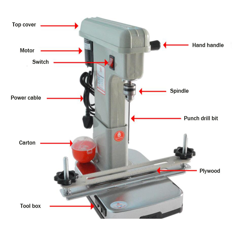 Electric Binding Machine Office Automatic Hole Punching with Wire tool