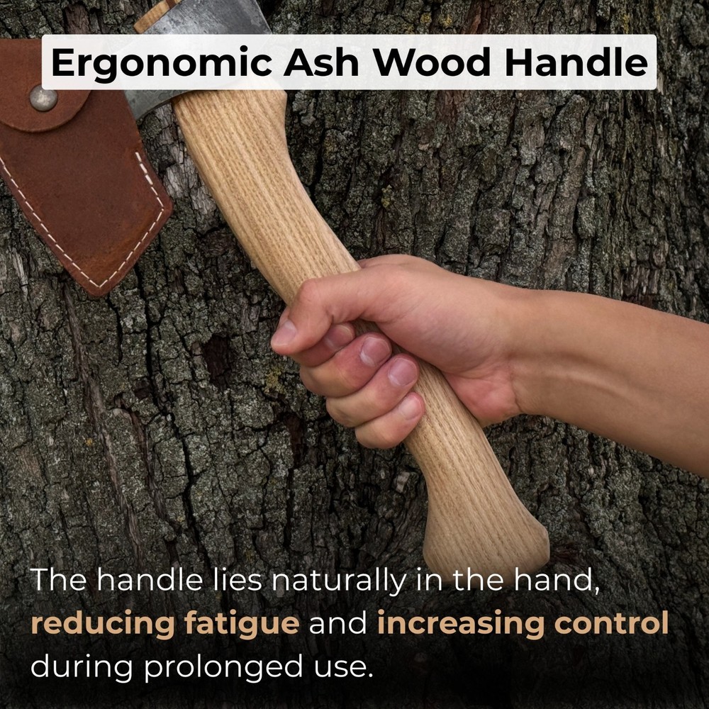 Spoon Carving Axe. Chopping Axe for Woodworking. Sharp Carbon 52100 Blade