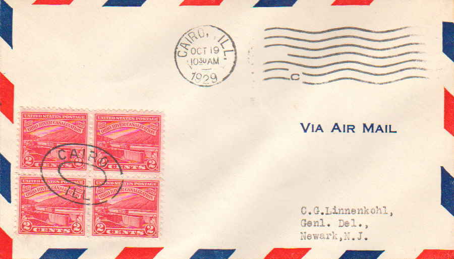 United States Scott 681 Typewritten Address.