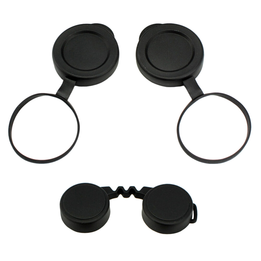 1 Set Binocular Objective Lens Caps Rubber Objective Lens Cover for Protection