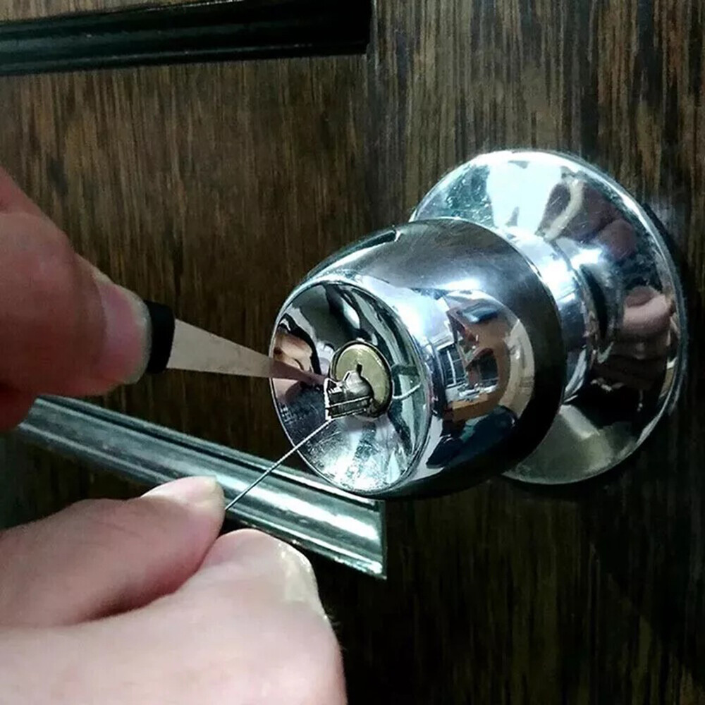 12PC Broken Key Extractor Kit Lock Removal Tool Set Hooks Needles for Locksmith☆