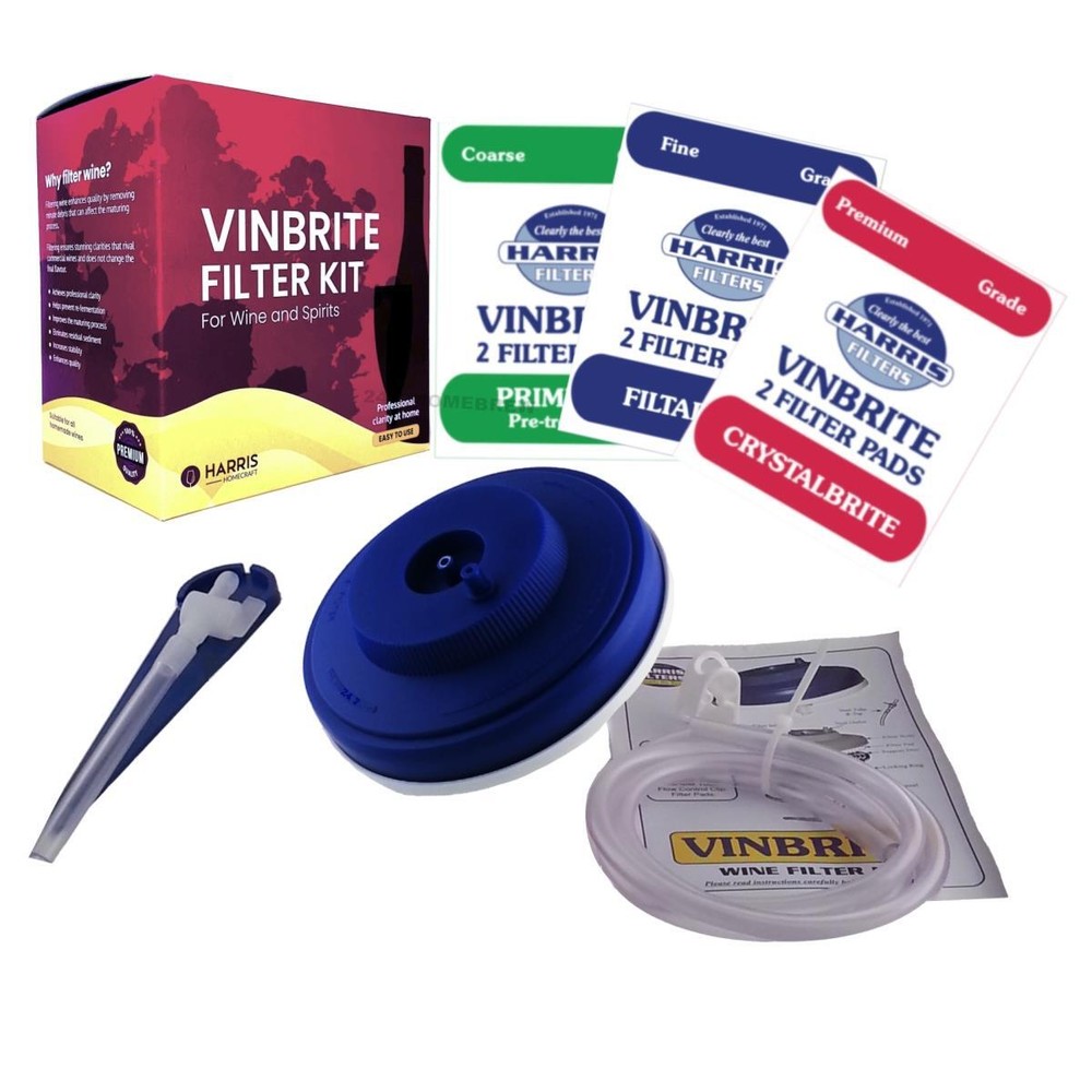 Wine Filter Harris Filters Vinbrite Mk3 Complete Kit incl. Pads