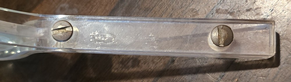 8½" Hand Held Magnifying Glass 4" Glass Clear Lucite Handle