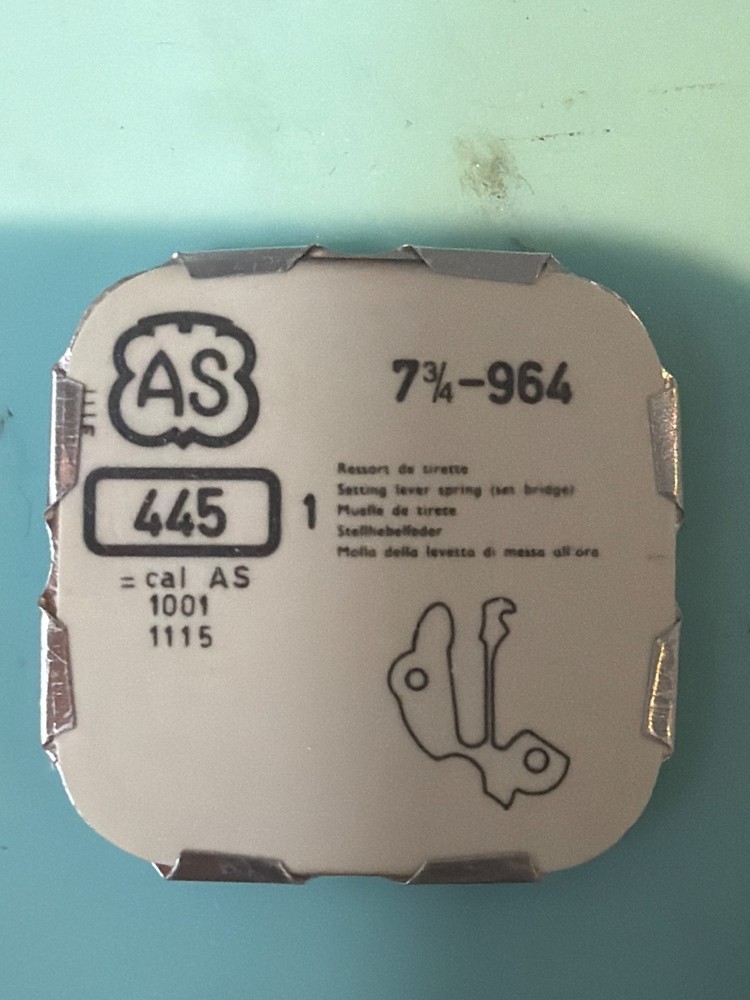 A. Schild Setting Lever Spring #445 NOS - Various Calibers