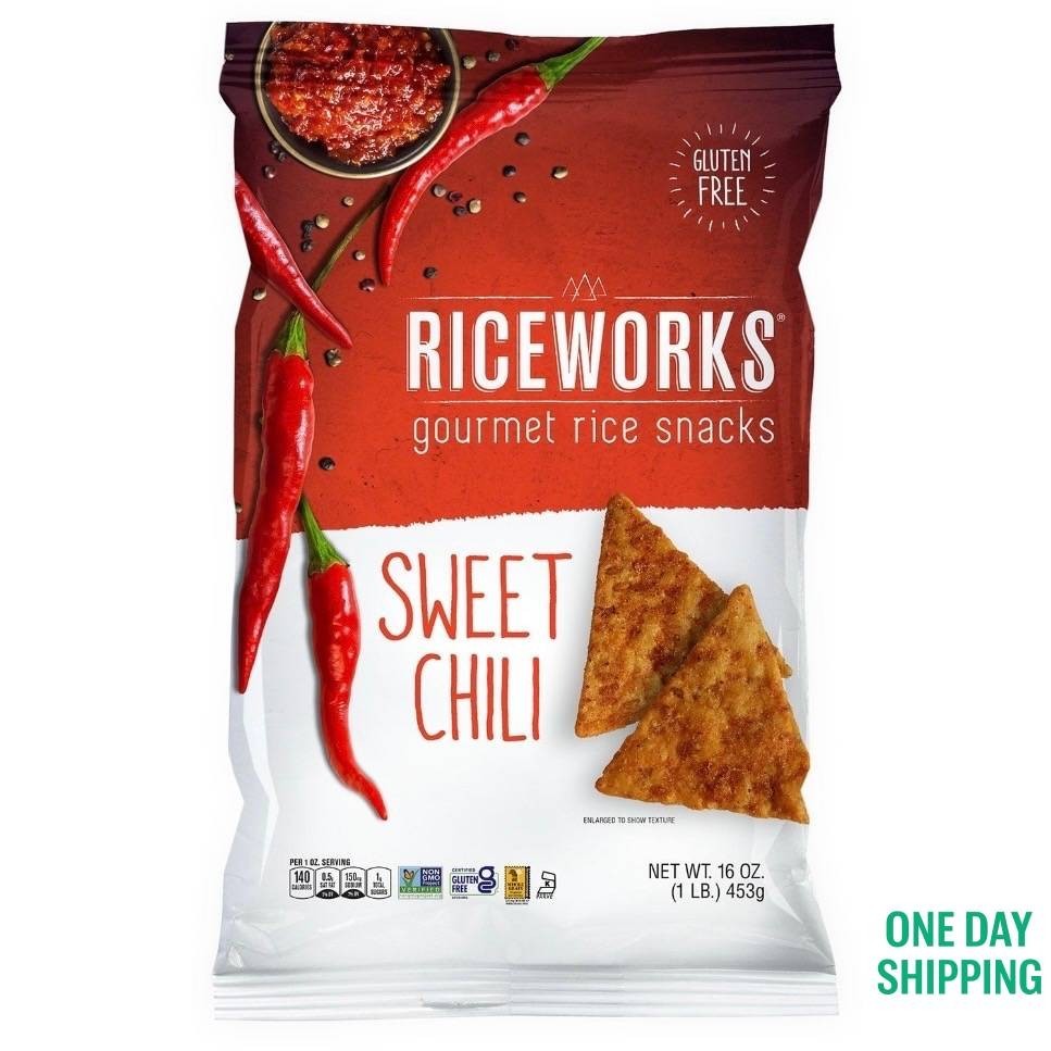 Riceworks Sweet Chili Rice Snack Chips 16 oz
