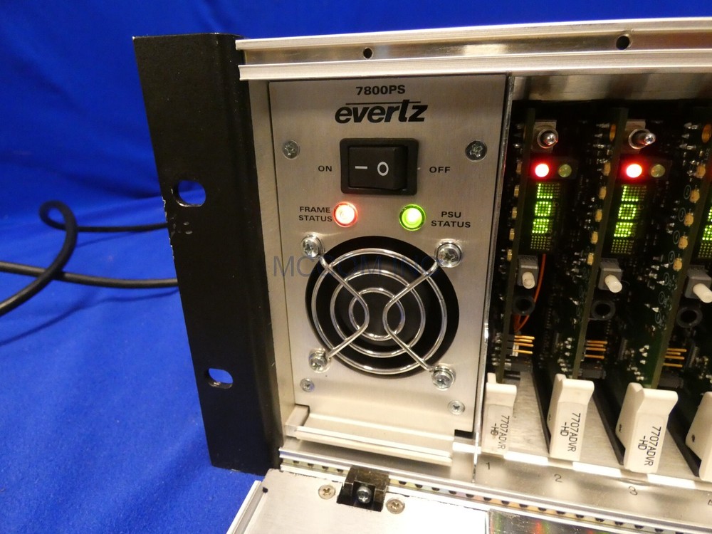 Evertz 7800FR Frame w/ 7-770ADVR-HD Modules, 2 PS