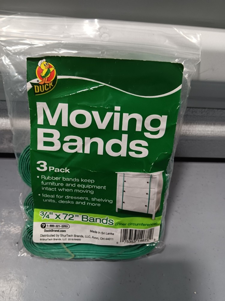 DUCK MOVING BANDS 3 PACK/3/4"x72" bands