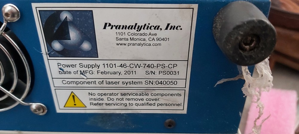 Pranalytica Laser System Make Offer! UPS Shipping!