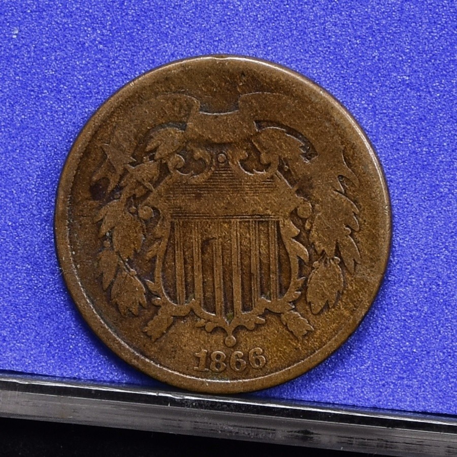 1866 Two Cent Piece - Good (#59535-L)
