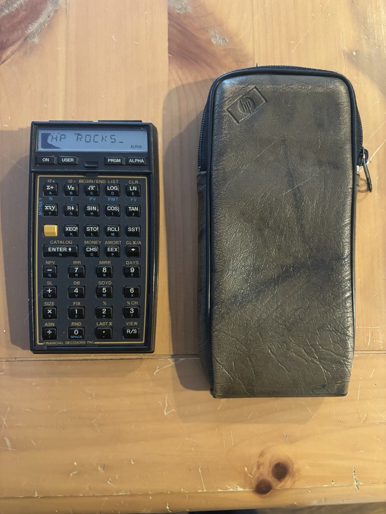 Hewlett Packard HP 41CX Calculator With Case