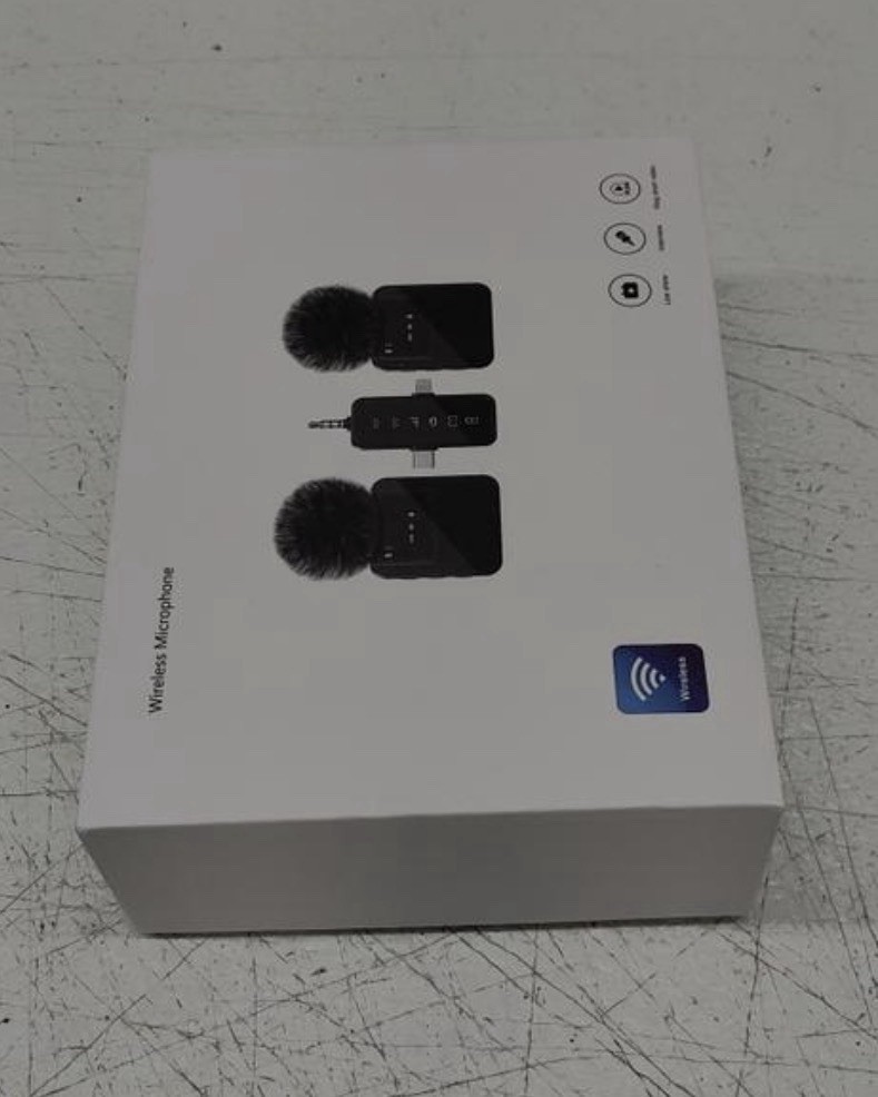 3-in-1 Mini Microphone for iPhone, Android, Camera - 328ft Long Range, 20H Ba...