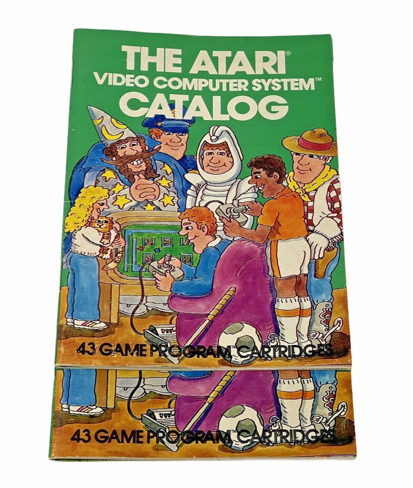 Atari Catalog 5 x LOT VTG 1981 1982 Video Computer System Game Program Cartridge