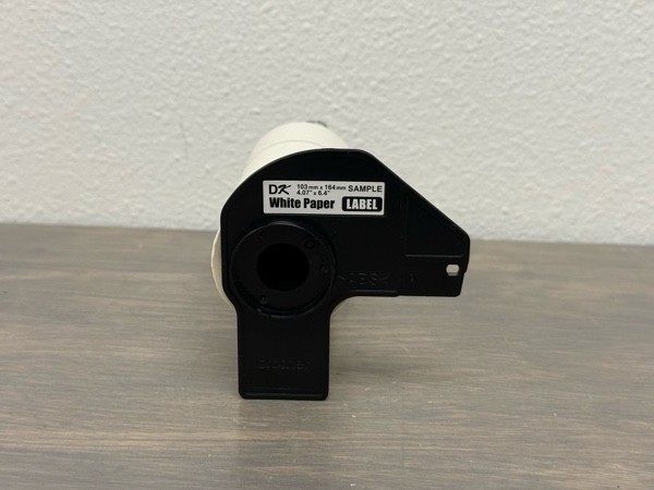 brother White Paper Label Roll - New