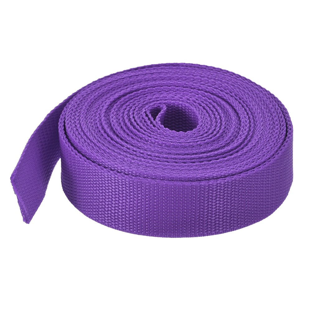 Lightweight Polypropylene Webbing Strap 0.8" 10 Yard Backpack Dark Purple