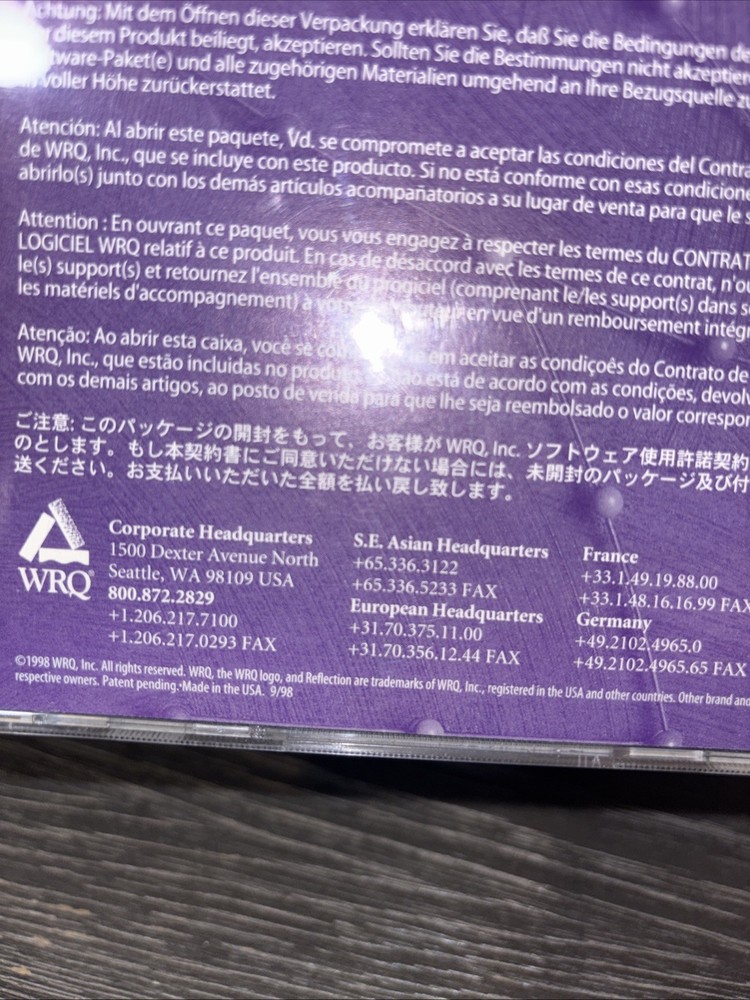 WRQ Reflection Standard for Windows NT 4.0 95 98