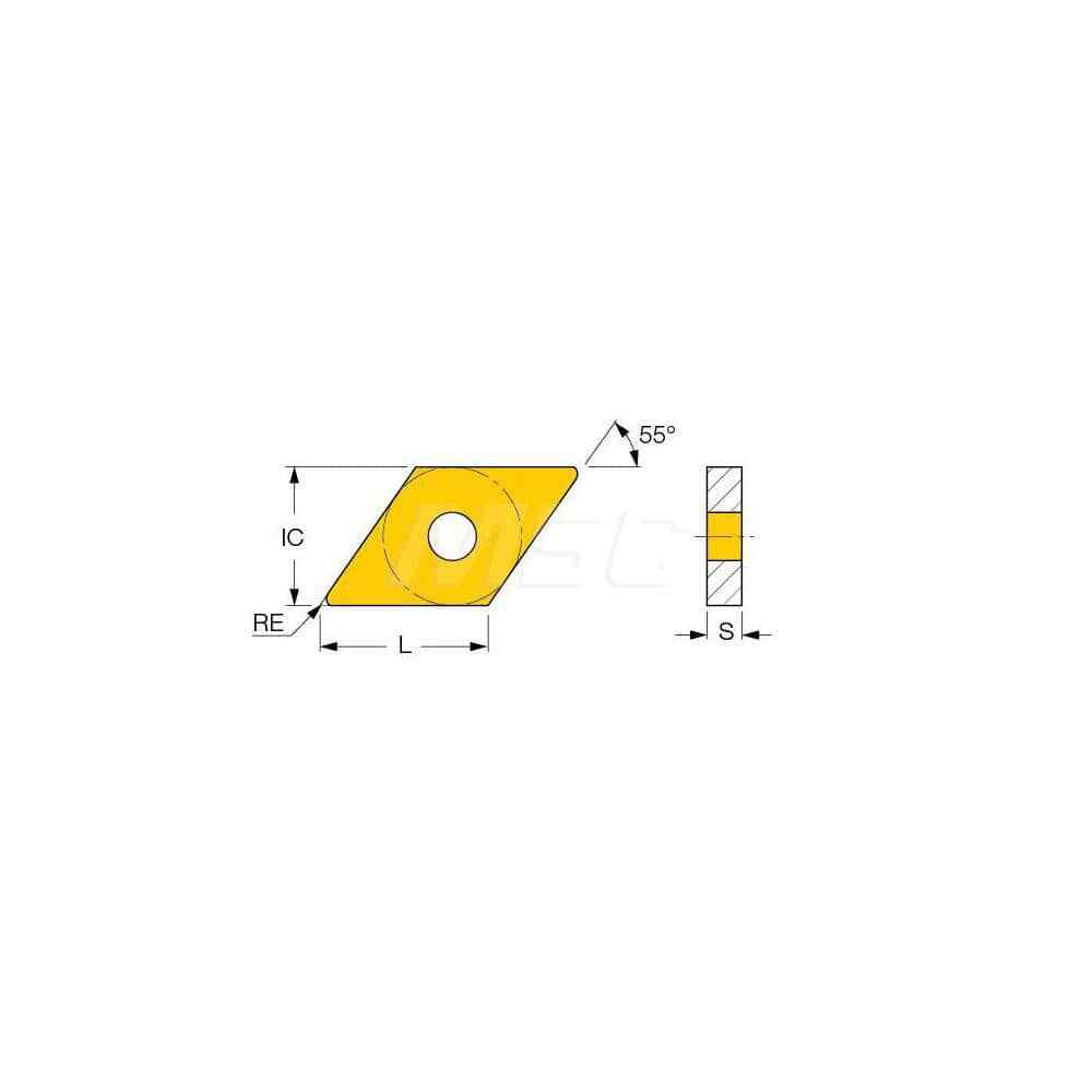 Iscar DNMG330 NF IC907 Carbide Turning Insert, 55° Diamond (1 Piece)