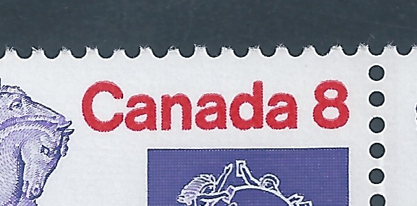 Canada #648ii Single Ghost Print Variety MNH
