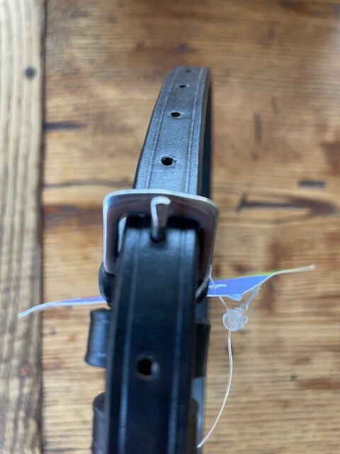 Red Barn Bridlework Flash Strap Black - 1/2" - New with tags