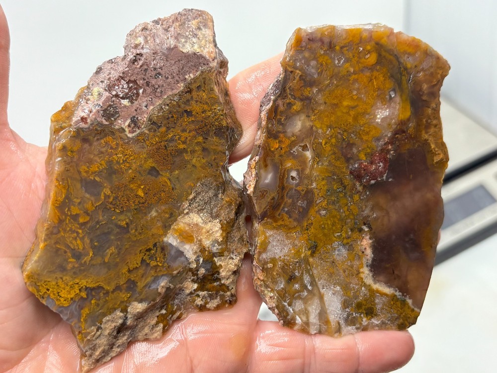 Mexican Cathedral Agate Slabs Cabbing Lapidary Combo Ship Avail