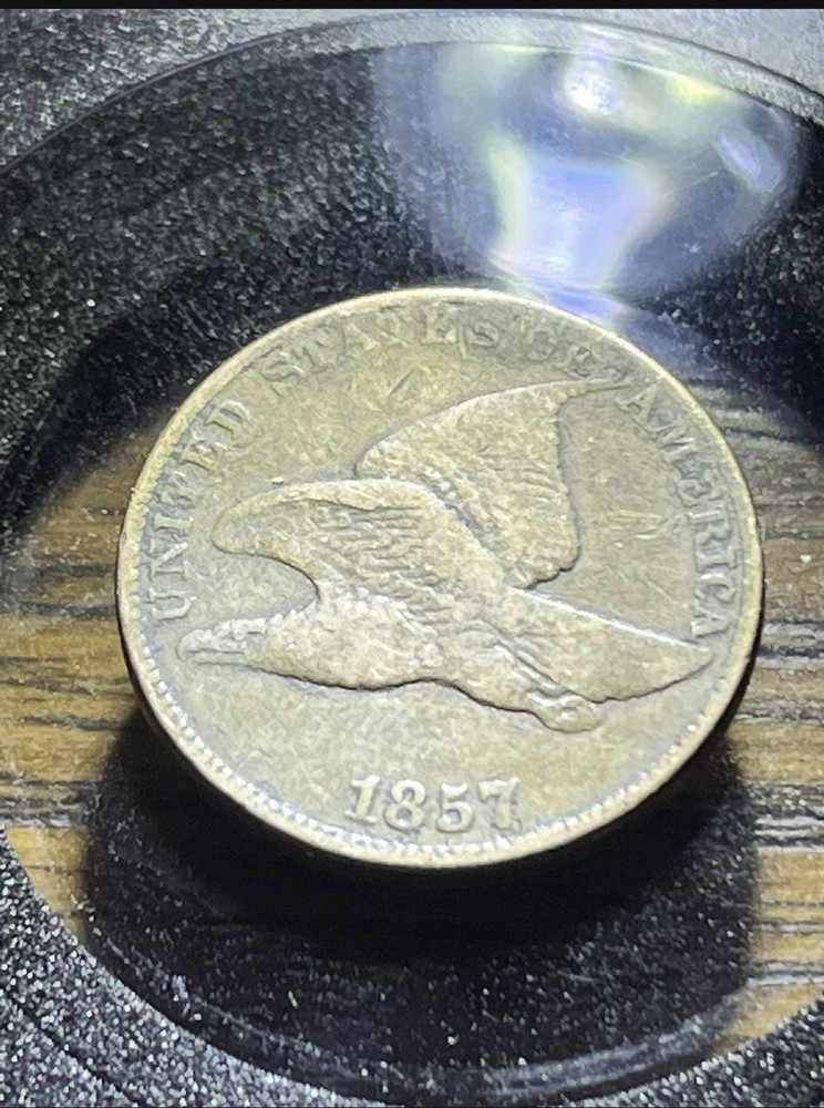 1857 (AU) Flying Eagle Cent Coin