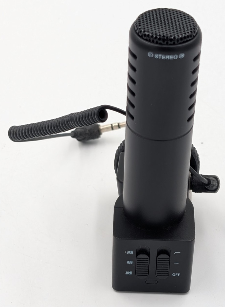 Video Camera Camcorder Stereo Microphone Model M105 UNTESTED