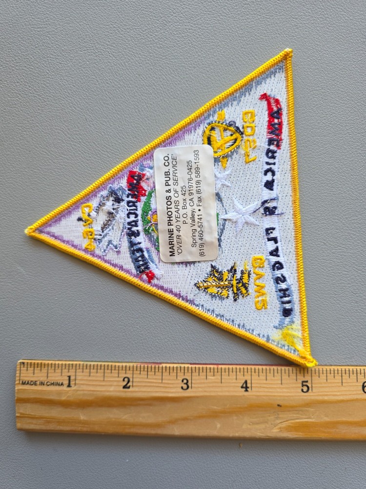 NAVY CV-64 CVW-2 AMERICAS FLAGSHIP Triangle Embroidered Patch *FREE SHIP*