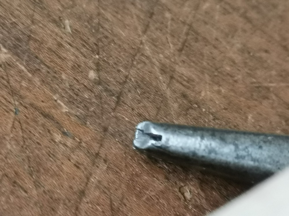 Vintage modified pliers, 5 1/8" long.