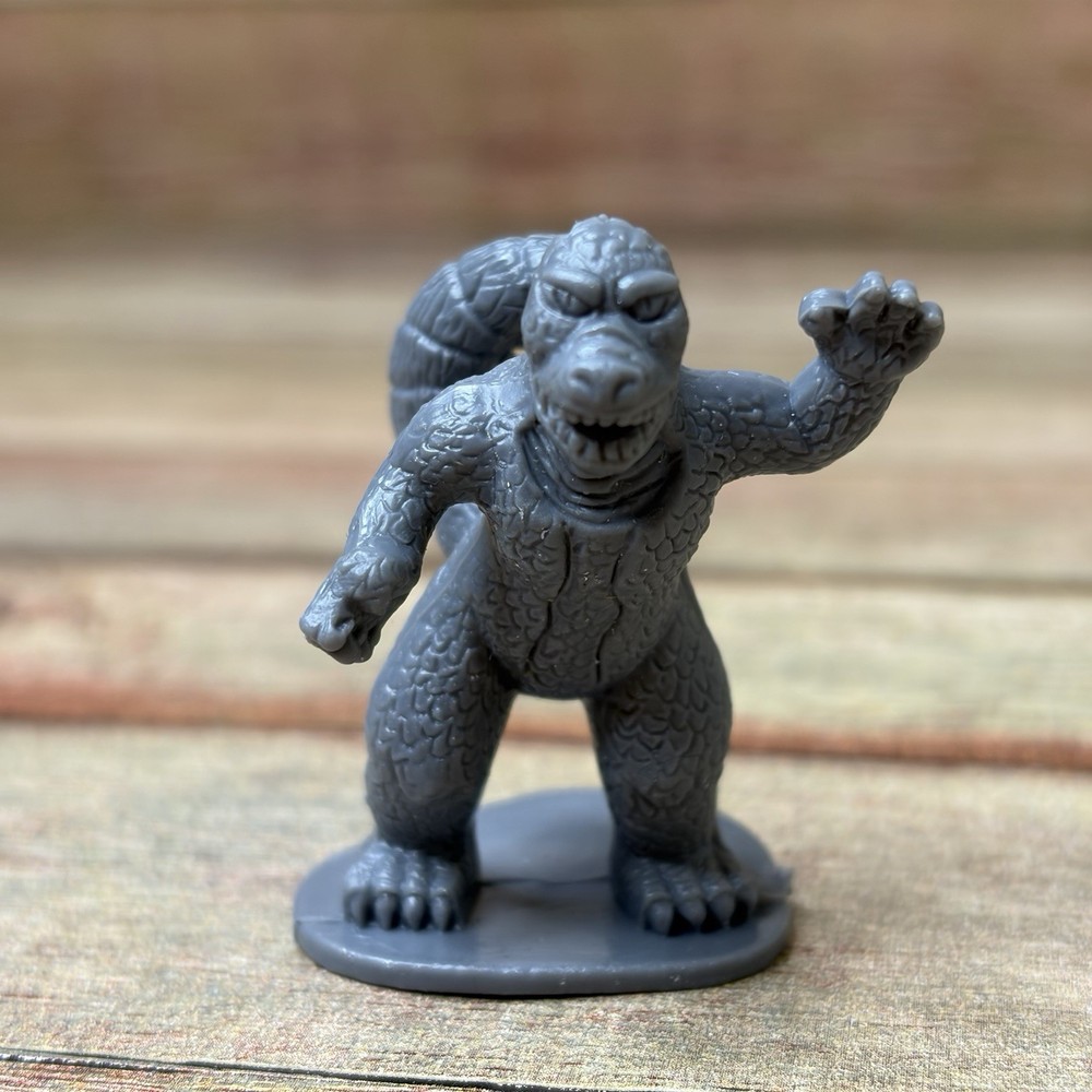 Mini Godzilla & Mini Mothra Plastic 2” Figures D&D Gojira Dark Gray