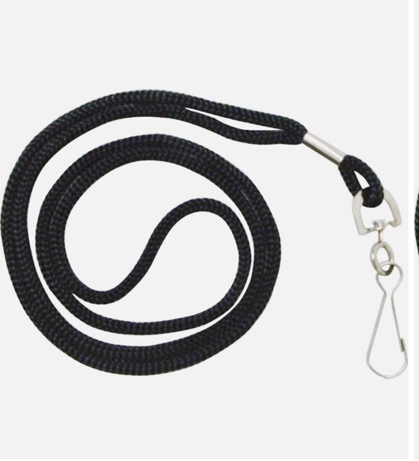 ONE Lanyard ID Badge Neck Strap Holder BLACK