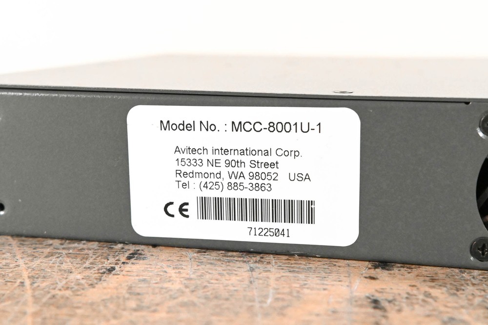 Avitech MCC-8001U Image Scaler / Processor CG01B98