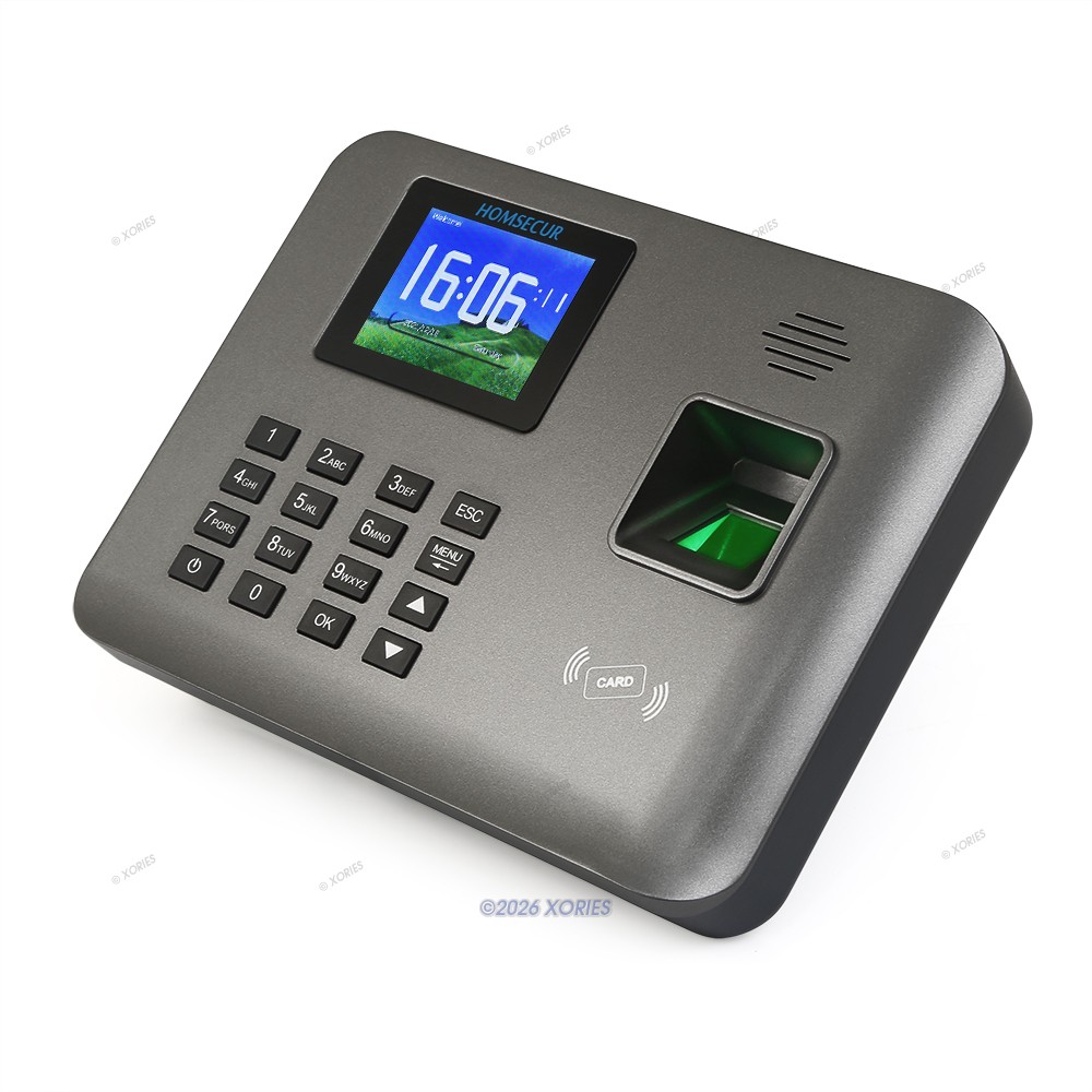 HOMSECUR Support Remote Access WiFi Time Clock And Access Control + RFID Reader