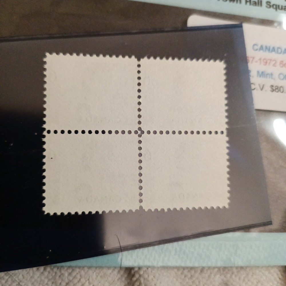 Canada Scott 460v Double Error Block Only 25 Can Exist Cataloged One Sheet Known