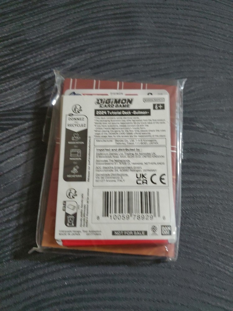 Digimon Card Game 2024 Tutorial Deck Guilmon English New Red